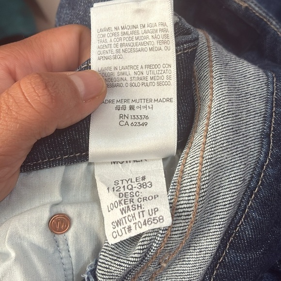 MOTHER The Looker Crop Jeans in Switch It Up size 26 - Picture 5 of 14